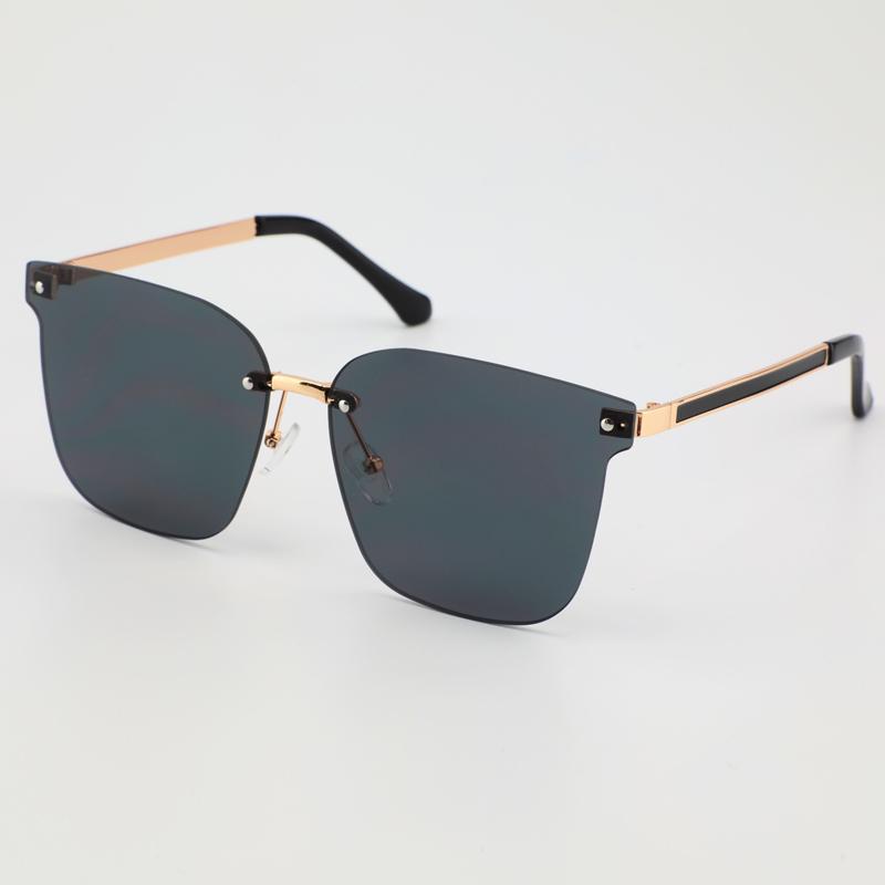 Fashion New Large Frameless Sunglasses Personality Gradient Color Trendy Accessories Sun Glasses UV Protection Female