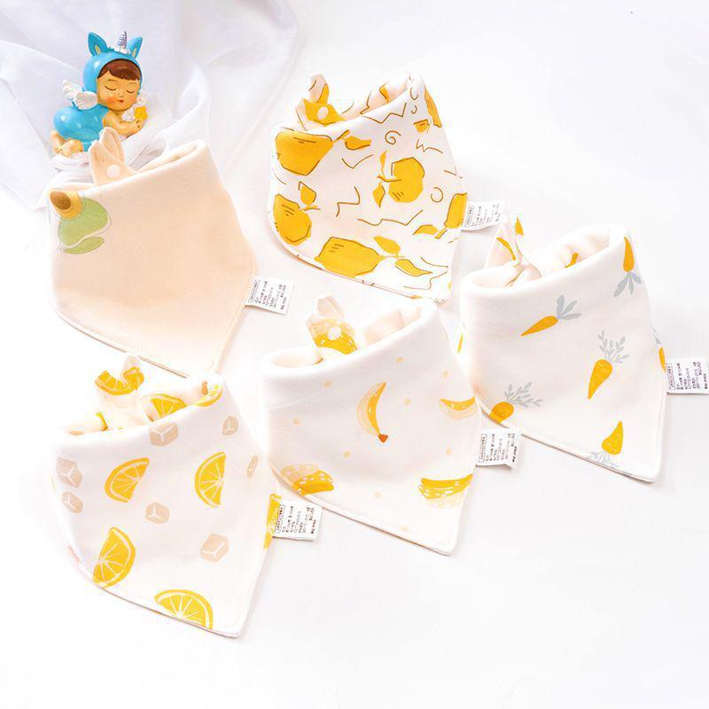 Unisex Triangle Baby Bibs: Pure Cotton, Waterproof, Super Soft, Double Snap, Scarf Wrap