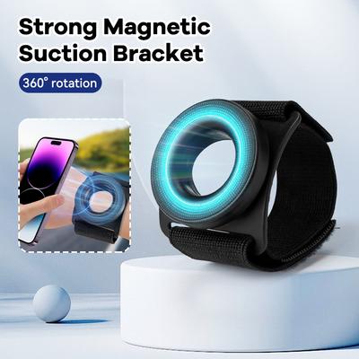 Universelles Handgelenkband Magnetischer Handy-Saug halter Mit Anti-Verlust-Seilband Arm Für Navigation Und Sport Einfach Zu Demontieren