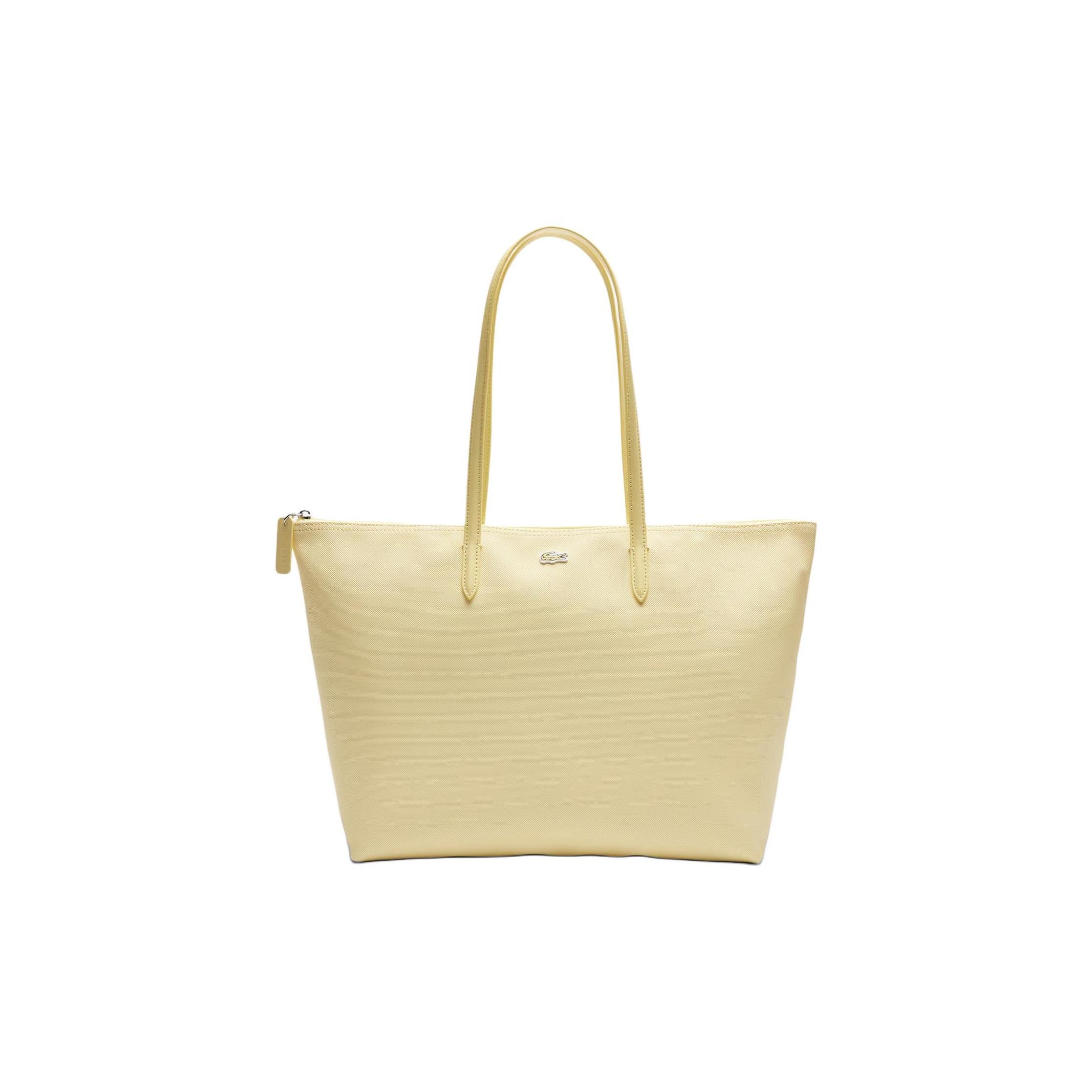 

Lacoste L.12.12 Concept Zipper Closure PVC Tote Bag Women tote Yellow NF1888PO-Q43 Yellow