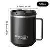 WORTHBUY 304 Stainless Steel Double Wall Insulated Coffee Mug With Handle Portable Sealed Water Cup Large Capacity Drinking Cup