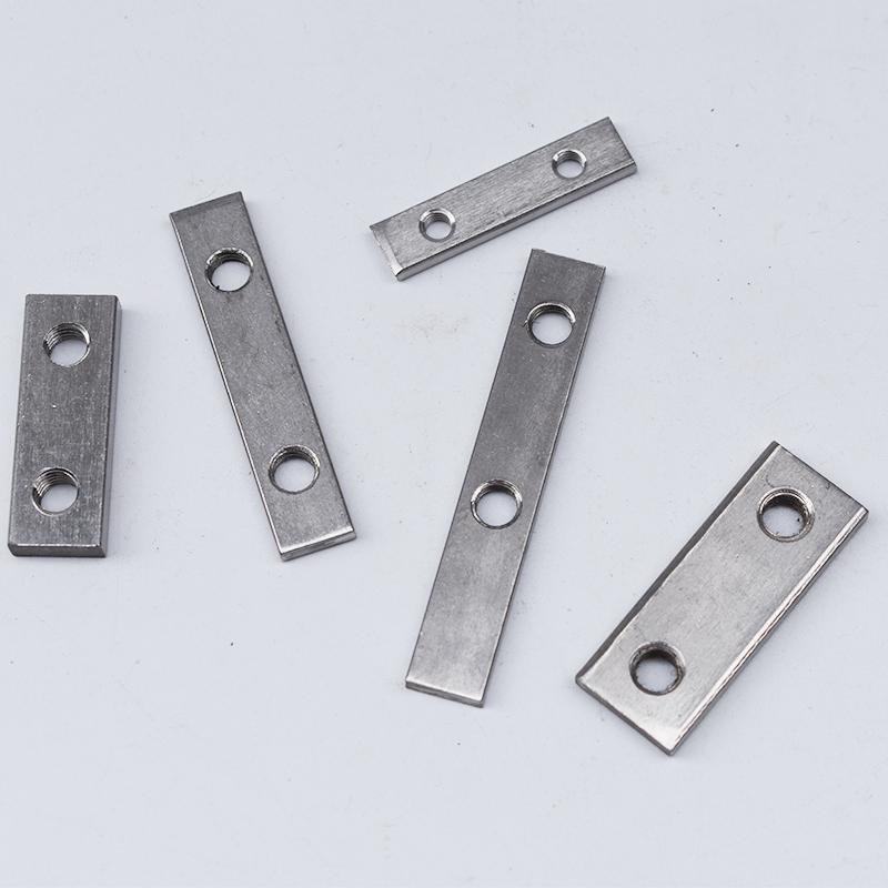 304 Stainless Steel Multi-hole Rectangular Nut for Aluminum Profiles, Square Double Hole, Available In Sizes M4, M5, M6