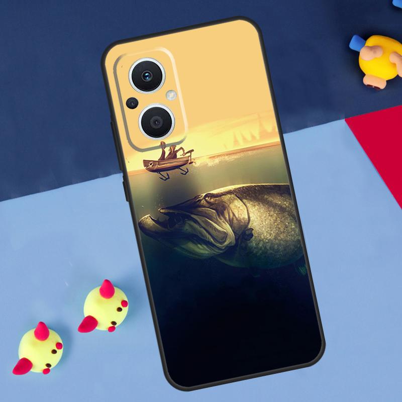 Fish Fishing For OPPO Reno 7 8 Lite 8T 10 11 12 13 14 Pro 11F 12F 13F 14F OPPO Find X8 X5 X6 X9 Pro Case