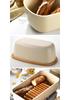 Nordic Bread Box: Large Capacity with Wooden Lid & Cutting Board