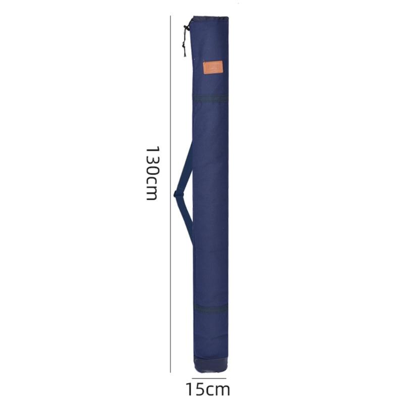 

Сумка для вудилищ Захисний чохол Кишеня Сумка для рибальського спорядження Складна Портативна Чохол для зберігання вудилищ Складний 130CM темно-синього кольору