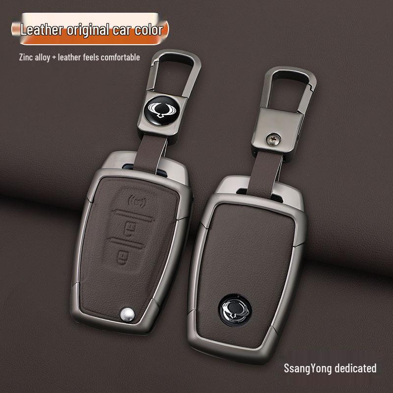 Metal Shell Key Cover & Buckle for SsangYong Korando/Rexton Remote
