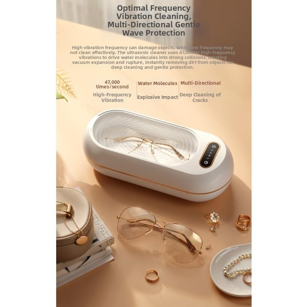360° Deep Cleaning Versatile Ultrasonic Cleaning Machine for Ring Glasses Makeup Brush