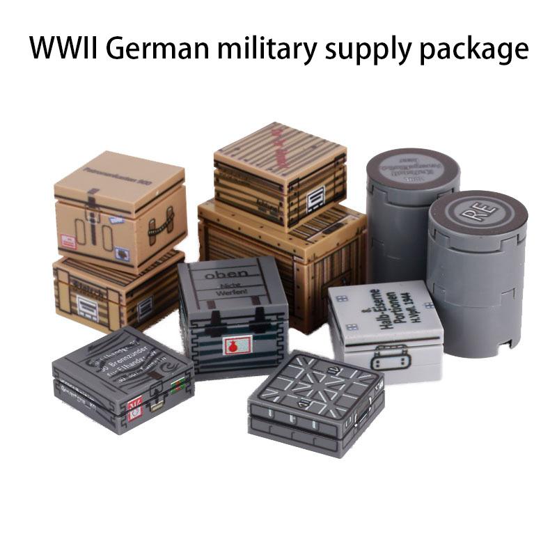 Military Soldier Building Block Figure British US Snow Camouflage Troop MP40 M1A1 Motorcycle Accessories Toys Gift Brick Z02