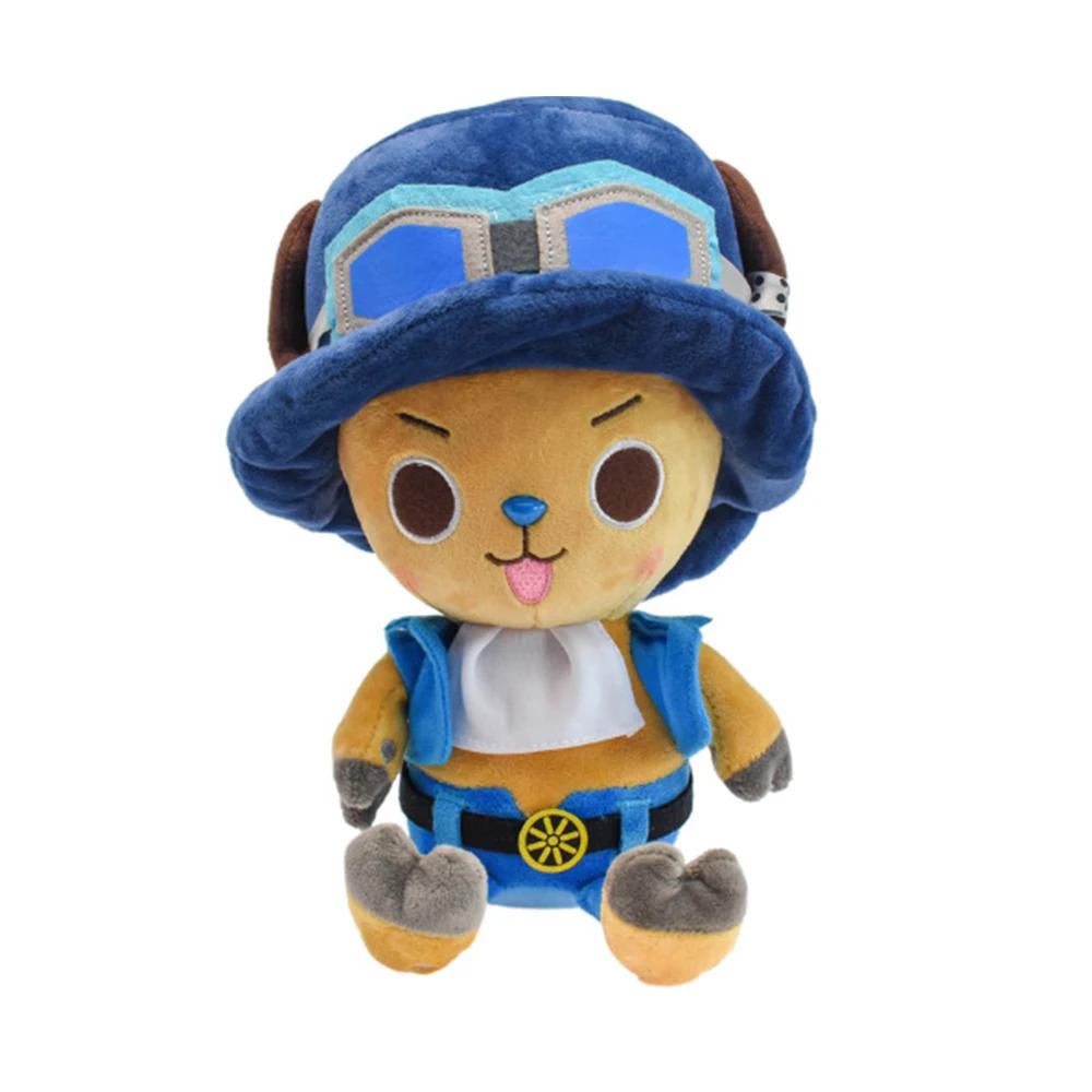 Peluche One Piece Luffy Tony Tony Chopper Ace Roronoa Zoro Bambola di Pezza Cartone Animato Anime Regali Originale 25cm