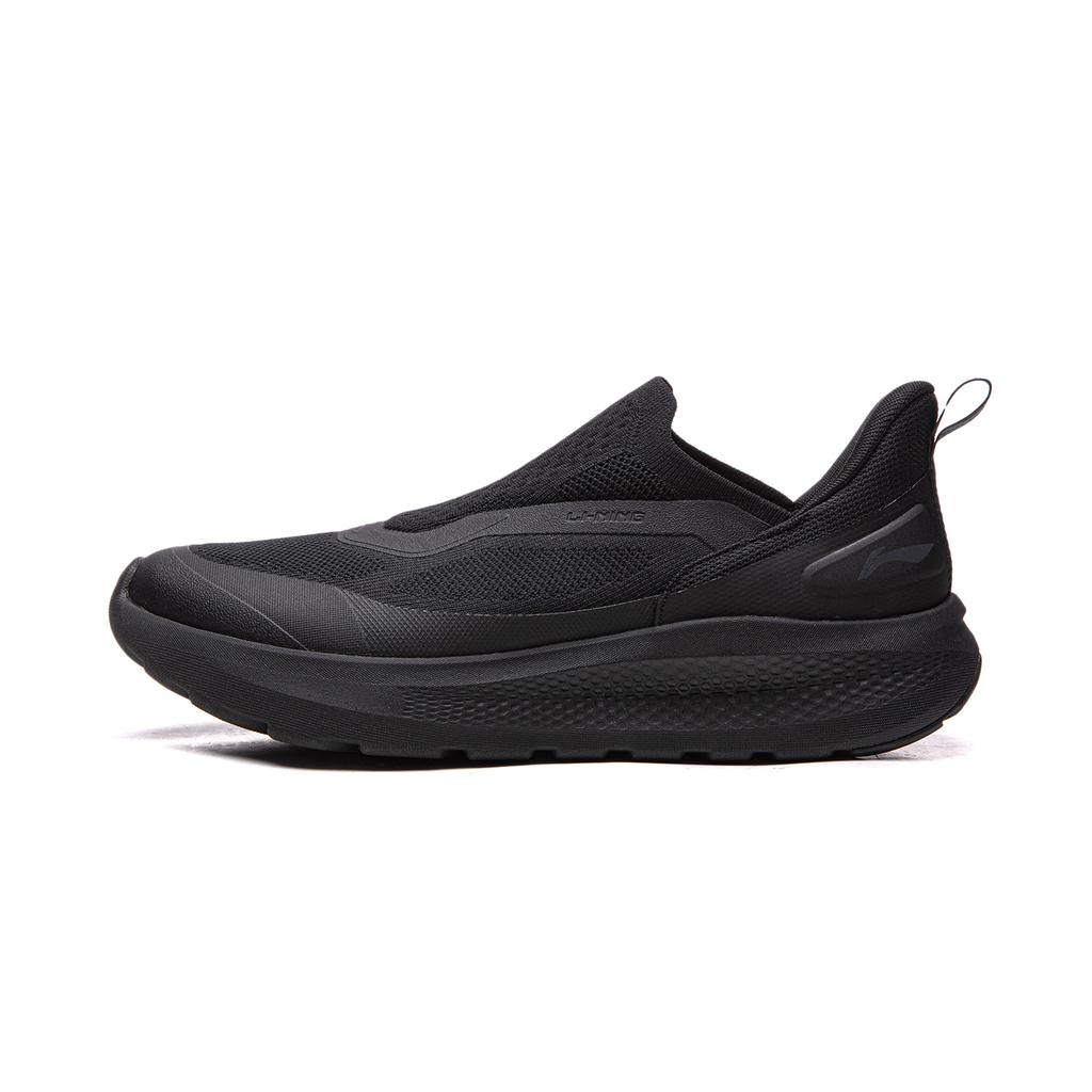 Li Ning Cloud Yi Slip On Abrasion Resistant Breathable Cushioning Slip Resistant Low top Casual Shoes Men's Black AGLW055-3