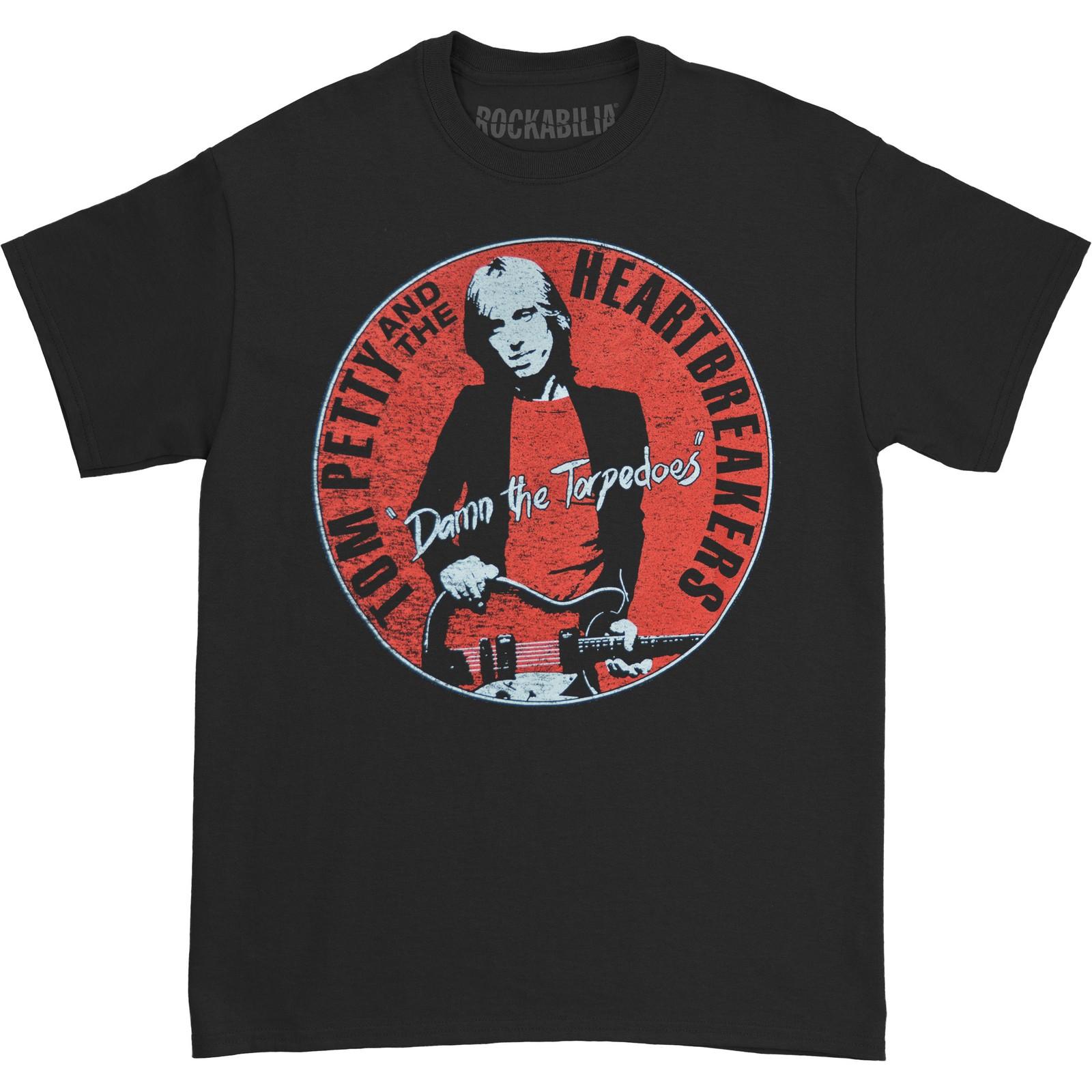 Men s Tom Petty Damn The Torpedoes Slim Fit T-shirt Small Black S