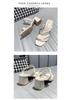 Women's Fairy Style Summer Sandals: 2025 Collection, Outdoor Roman Design, Medium Thick Heel, Korean Style, Two-Way Wear.