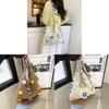 Summer Fashion Woven Bucket Bag With Inner Pouch For Casual Outings
