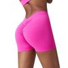 Wharton Women's Quick-Dry Sports Running Shorts - Breathable, V-Waist, Peach Hip Design