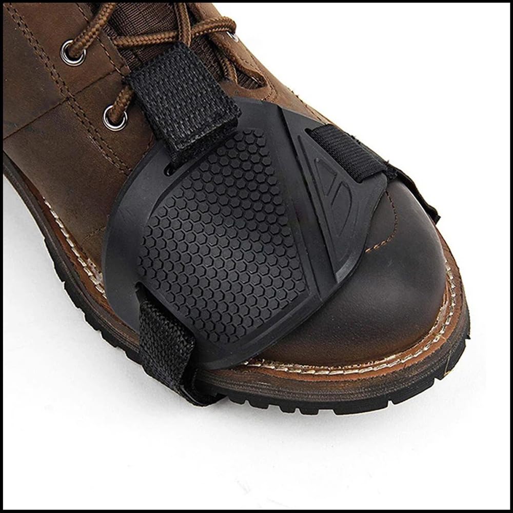 SSZYMAOYI Motorrad Schalthebelschutz für Motorräder, 1-teiliges Set, Schalthebelschutz, Rutschfest, Ausfallsicher, Schwarz,