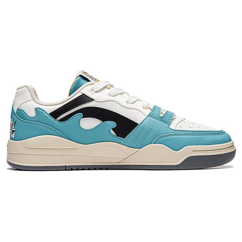 Li Ning Light Blue Ocean Lightweight High Resilience Wear Resistant Breathable Low Top Skate Shoes Men Skate Shoes AGCT415-2