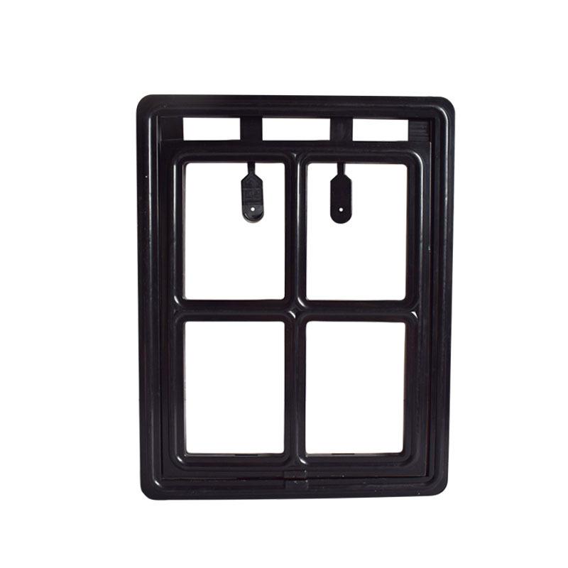 Classic Lockable Plastic Pet Door for Mosquito Proof Screen Window Security Flap Gates Pet Tunnel Dog Fence Free Access L