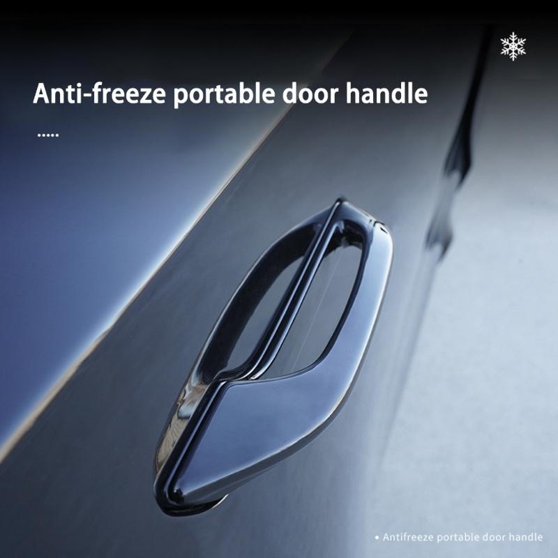 4Pcs Car Door Handle Guards Secure Winter Access for Specific Car Antifreeze Frost Proof Door Handle