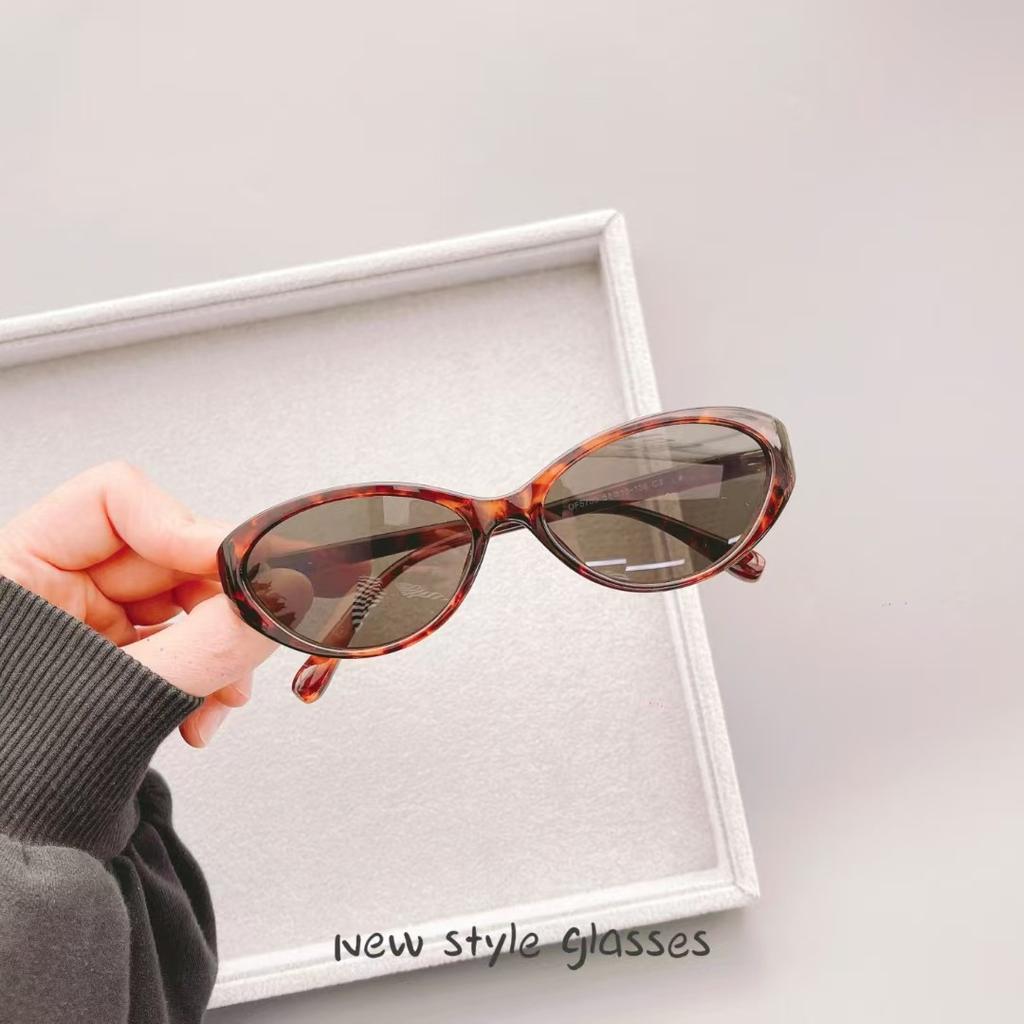 New Style Fashion Sunglasses Korean Style Oval Shape ladies's Sun sleek Glasses Holiday Travelling Female Sunglass