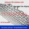 304 Stainless Steel Coarse Chain: Pet Dog, Iron Ring, Chandelier, Tag, and Clothes Drying Chain