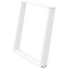 Vidxl Nogi Do Stołu Jadalnianego, 2 Szt., Białe, 90X(72-73) Cm, Stal