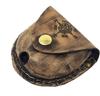 Brass Compass Nautical Pocket Backpacking Compass Leather Case Vintage Campin...
