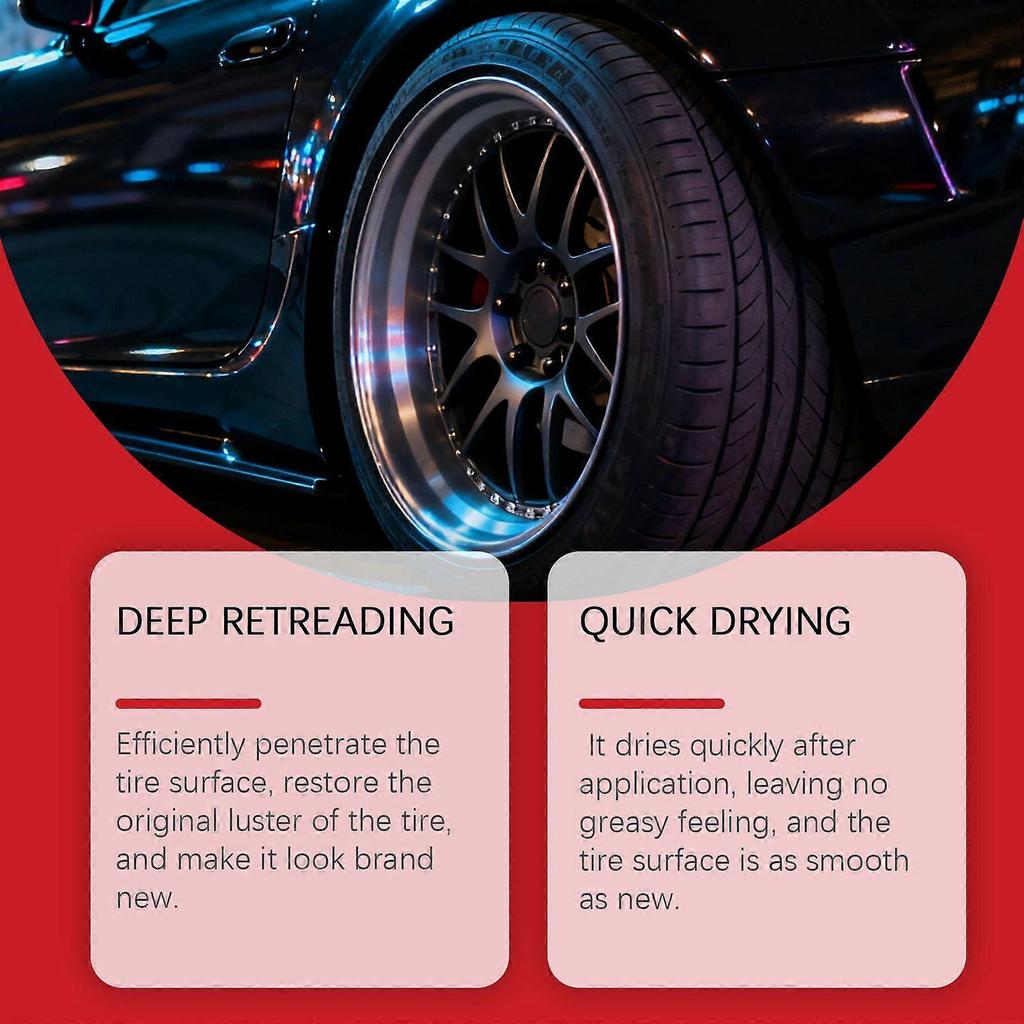 Homonth Tire Polishing Paste Auto Tire Retreading Paste Tire Maintenance Anti-Cracking Portable Polishing Paste