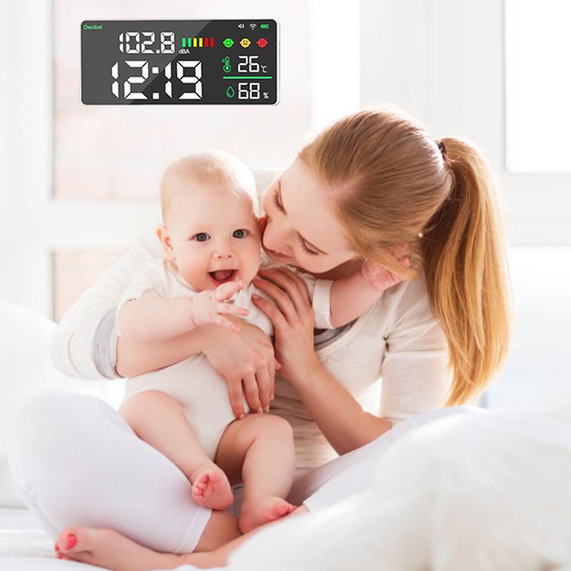 Wall-Mounted HD Sound Meter with Large Digital Display