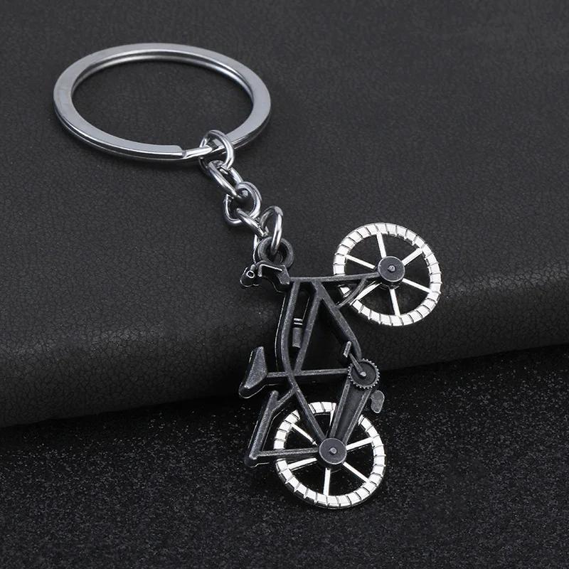 3D Dreidimensional Metall Fahrrad Schlüsselanhänger Personalisierung Abenteuer Abzeichen Schlüsselring Originalität Rucksack Schlüsselanhänger Zubehör Geschenk
