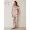 Lunaluz Women S Two Piece Long Sleeve Collar pajamaS Palace Rayon Cotton