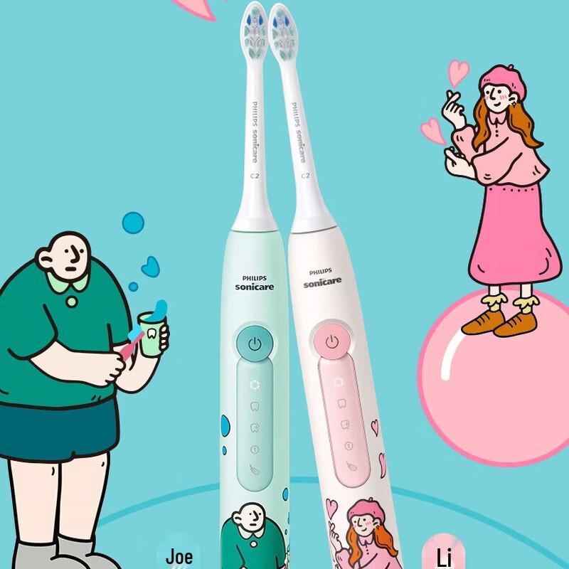 

Philips DiamondClean 3 Series HX5171 Звуковая электрическая зубная щетка, George Sand Lily LE, Двойная упаковка, вилка CN (адаптер в комплекте)