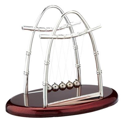 Cuna ovalada de Newton, decoración de cubierta, bolas de equilibrio, juguete, herramienta de aprendizaje de física para el hogar
