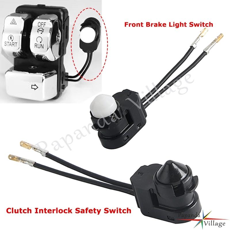 Clutch Interlock Safety Switch For Harley Softail Heritag Dyna Street Bob Low Rider Sportster Front Brake Light Switchs