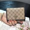 2025 New Short Wallet Genuine Leather Women Wallets Brand Designer Purse Two-toned Cowhide Billfold Triumphal Arch Card Holder