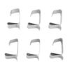 50pcs Stainless Steel Gutter Hooks 0.9x0.6in/0.8x0.6in Outdoor Light Clips  Seasonal Display