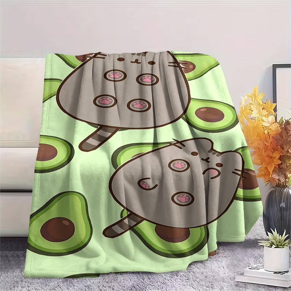 Cute cartoon characters Print Flannel Blanket,High quality Comfortable for All Seasons,Home Decor,Warmth and Comfort,Perfect for Christmas Gifts