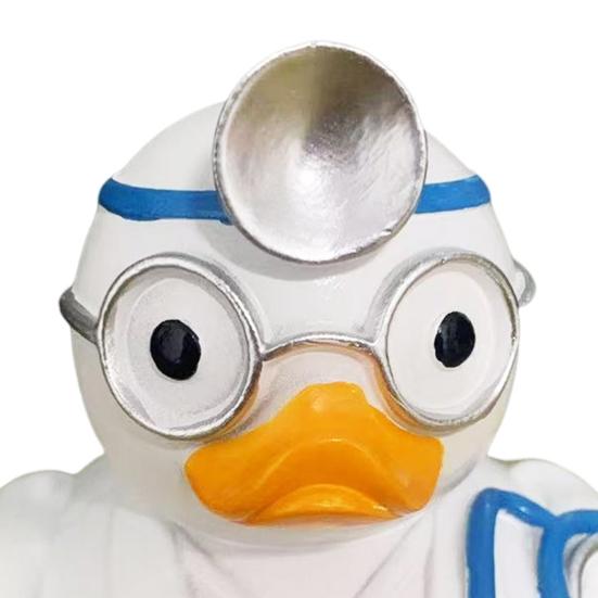 Chef Duck Figurine Resin Doctor Duck Ornament Colorful Firefighter Detective Duck Statue for Living Room Bedroom Shelf Decoration