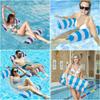 Inflatable Water HammockFloat for Adults, 130cm x 70cm, with Backrest, Comfortable, Non-Sinking, Mesh Bottom, Strong Buoyancy, Foldable, for Water