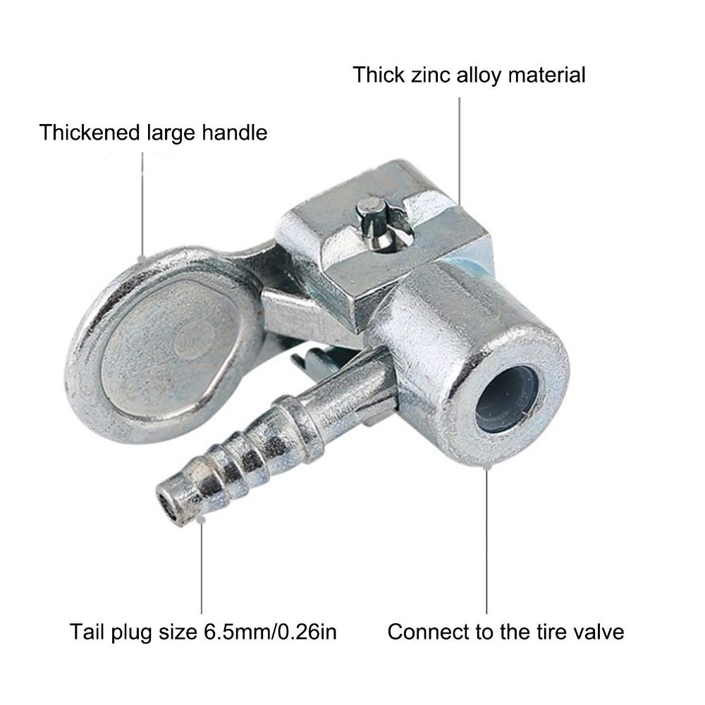Zinc Alloy Tire Air Chuck Closed-On Type Tire Inflator Chuck Locking Air Chuck  Tire Inflation