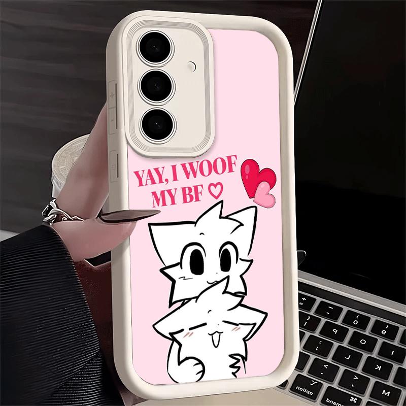 Phone Case for Samsung Galaxy A17 A16 A15 A14 A13 Cute B-Boykisser Catoon A56 A36 A26 A55 A35 A25 A54 A34 A24 A53 A33 A23 A07 A0