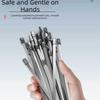 100Pcs 304 Stainless Steel Self-Locking Cable Ties Heat Proof Self-locking Fastening Rings  Vehicles