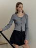 Hunch Back Strap Cardigan & Sleeveless Set (2Color)