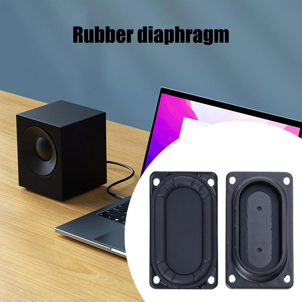 Pack of 2pcs Rubber Speakers Diaphragm 50x90mm Passive Bass Resonating Membrane Vibration Membrane Diaphragm Set