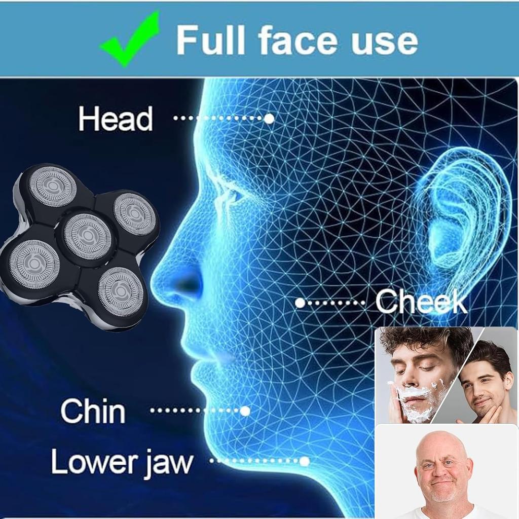 Pro Head Shaver Replacement Blades Compatible with Remington Balder Pro Head Shaver Model XR7000,Precision Electric Shaving for Bald Men (1 pcs)