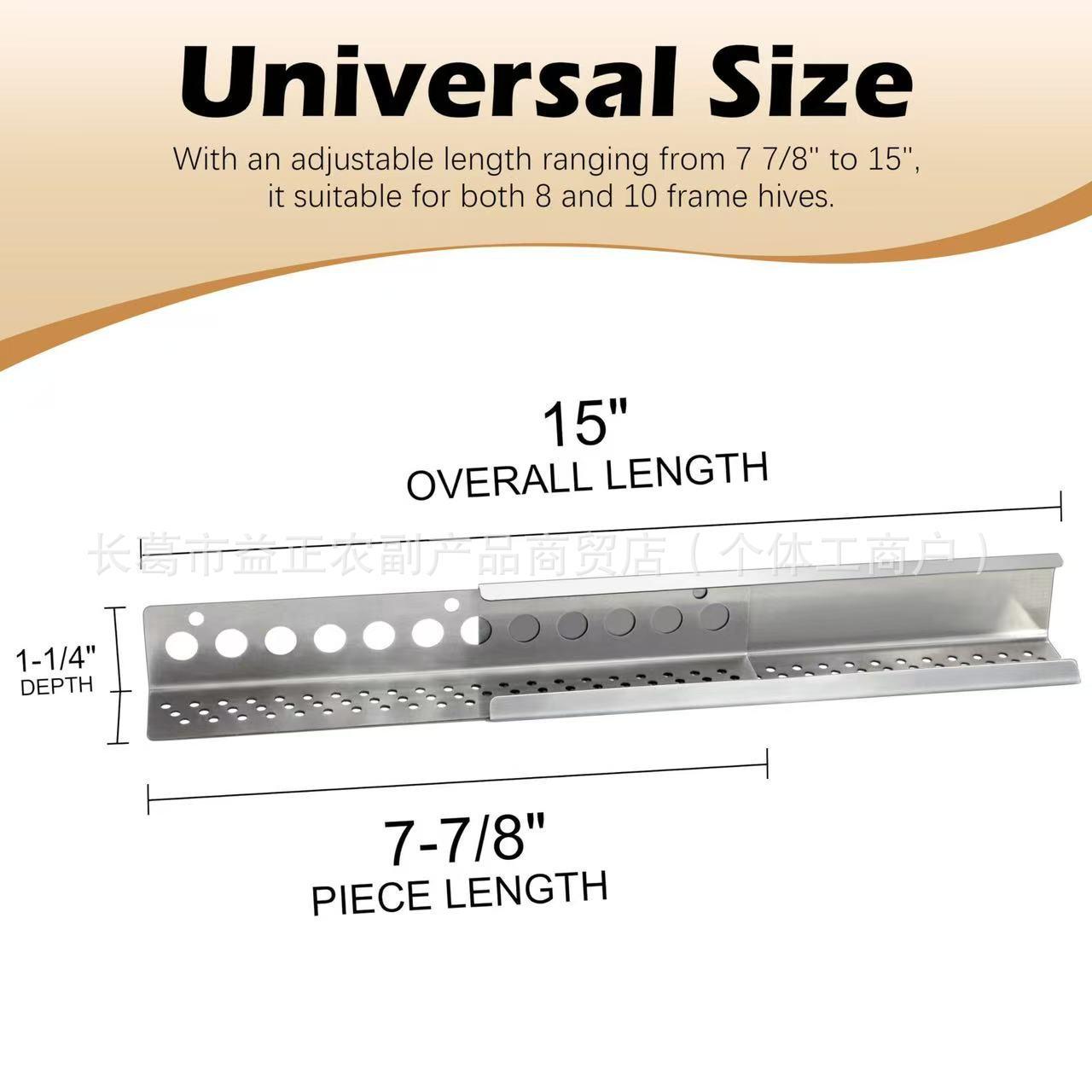 

Stainless Steel Adjustable Beehive Entrance – Multifunctional Beekeeping Tool