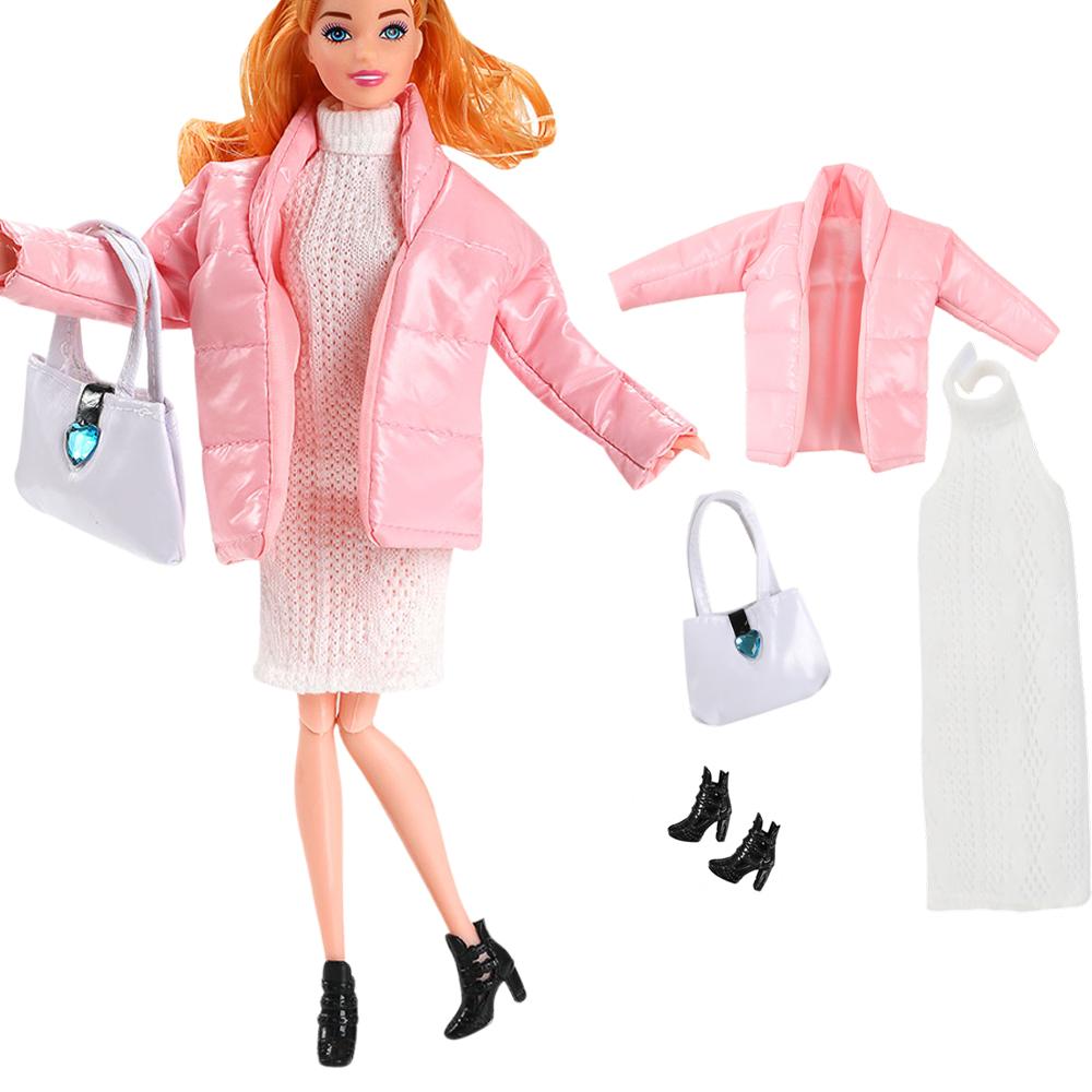 

1 Set Fashion 11.5 Inch Doll Dress Coat Trouser Bag Hat Elegant Skirt Daily Party 29cm Doll Clothes 1/6 Doll Accessories Toy JJ