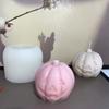 Halloween Pumpkin Silicone Candle Mold 3D Evil Skeleton Crafts Resin Plaster Soap Making DIY Chocolate Ice Cube Baking Tools