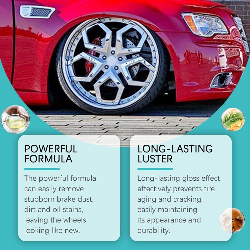 Car Wheel Cleaner Spray Intensive Brake Disc Dust Removal Rim Protection Solution for Rusty Wheels and Auto Detailing Enthusiasts