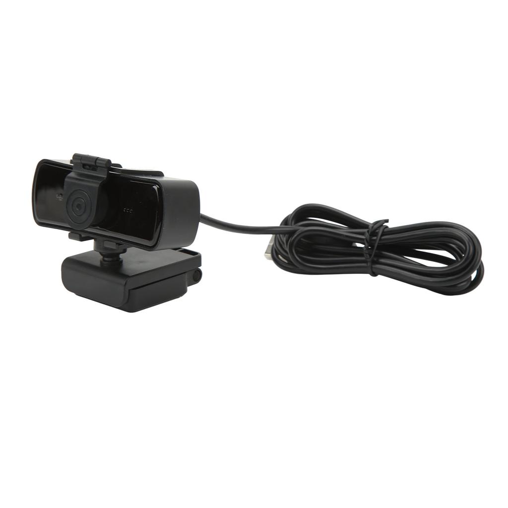 USB Computer Camera Drive Free Built In Microphone Lens Protection Cover With 2K HD Video Call