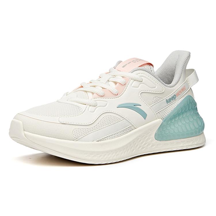 New Anta C37 Series Low Top Running Shoes Women's White Pink Cyan 922035533-6